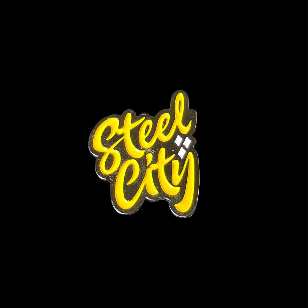 Headgear Classics Steel City Pittsburgh, Pennsylvania Enamel Lapel Pin